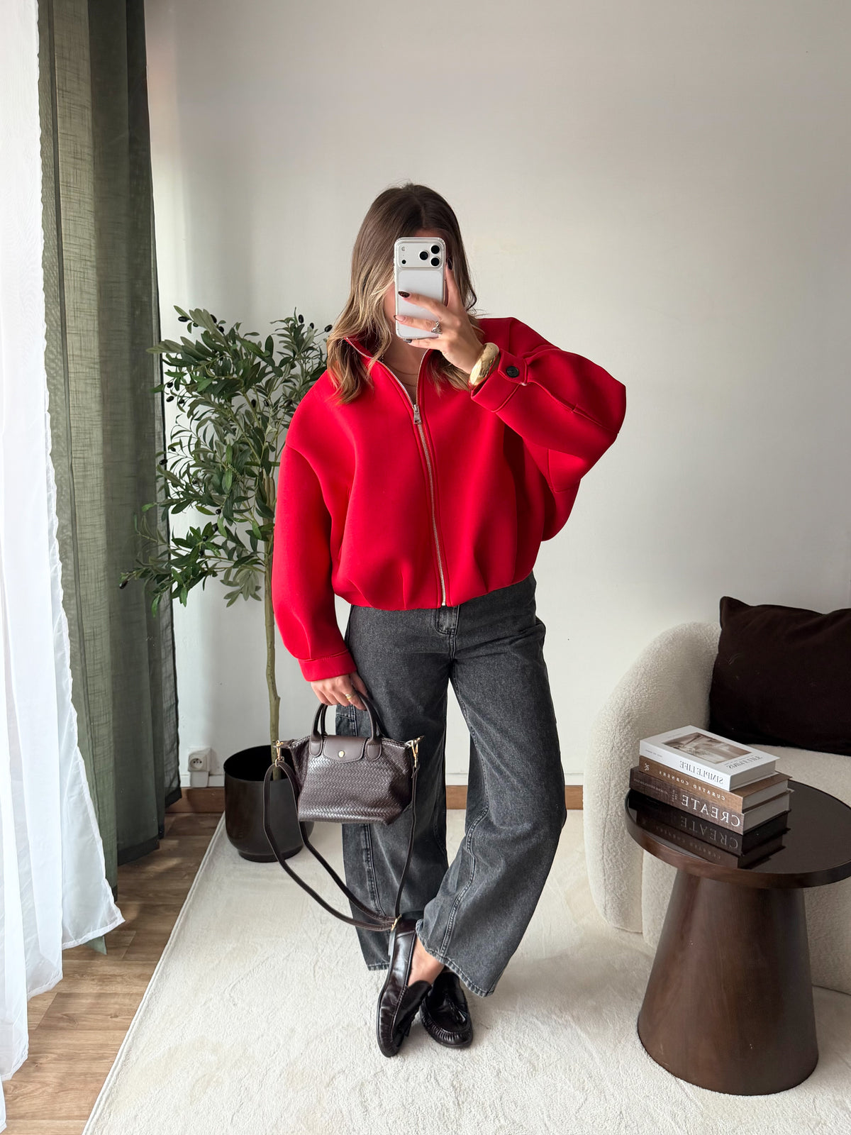 PRÉCOMMANDE Veste Jade rouge ( expédition dans 2 semaines )