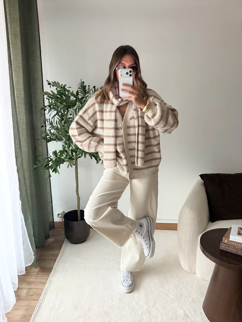 Pull avec écharpe Loriana