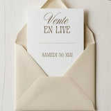 Acompte live - vente flash