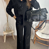 Ensemble à sequins noir