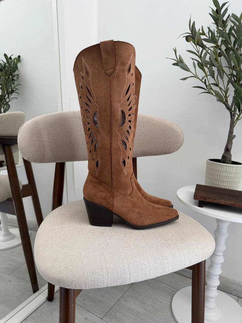 Santiags Mina camel