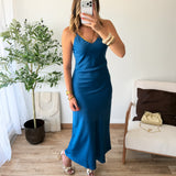 Robe dos nu bleu nuit