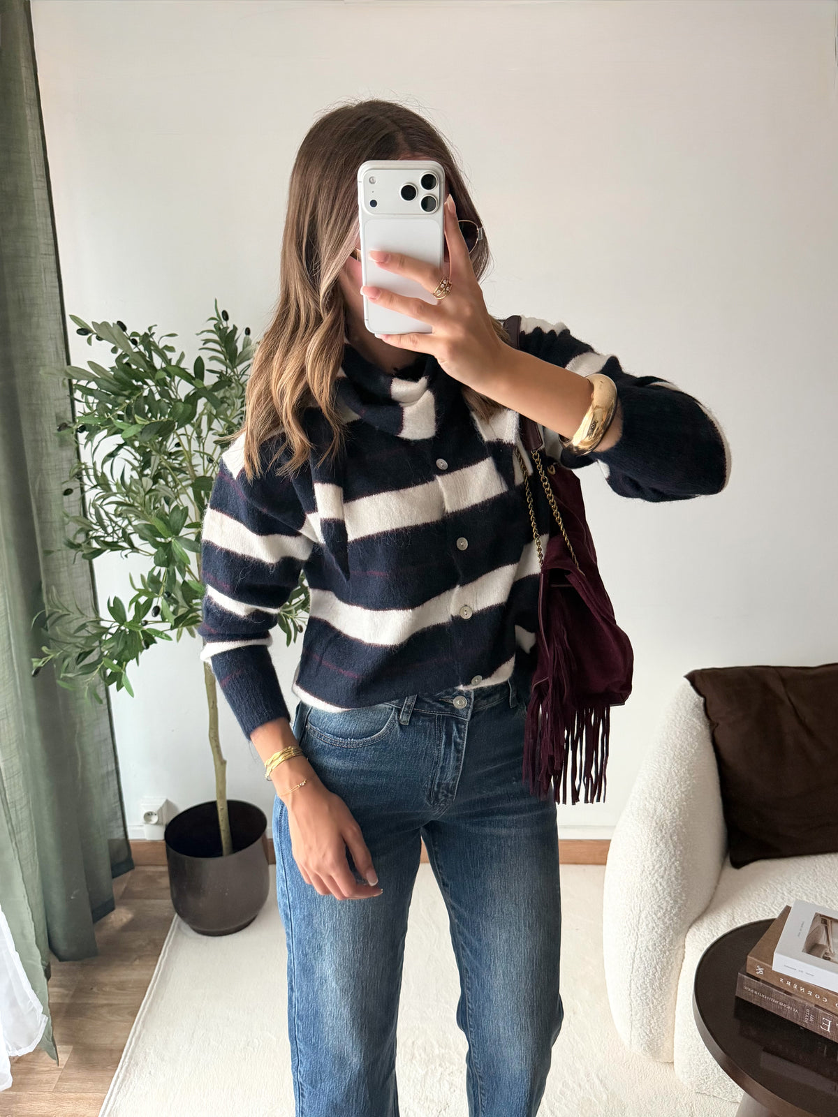 Gilet avec foulard Irene