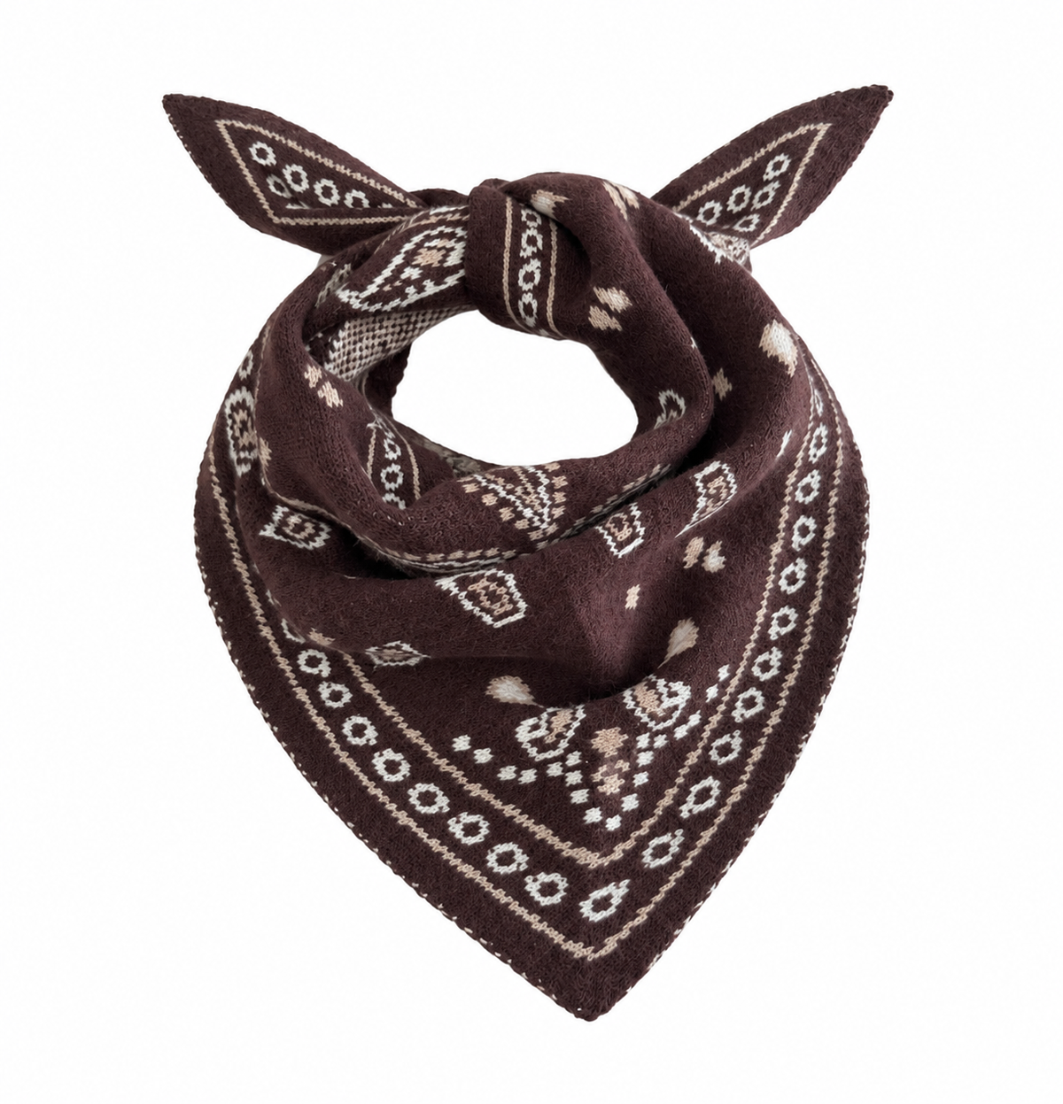 Foulard Lucie marron