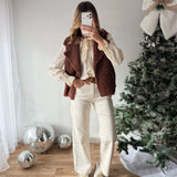 Jean wide leg dentelle