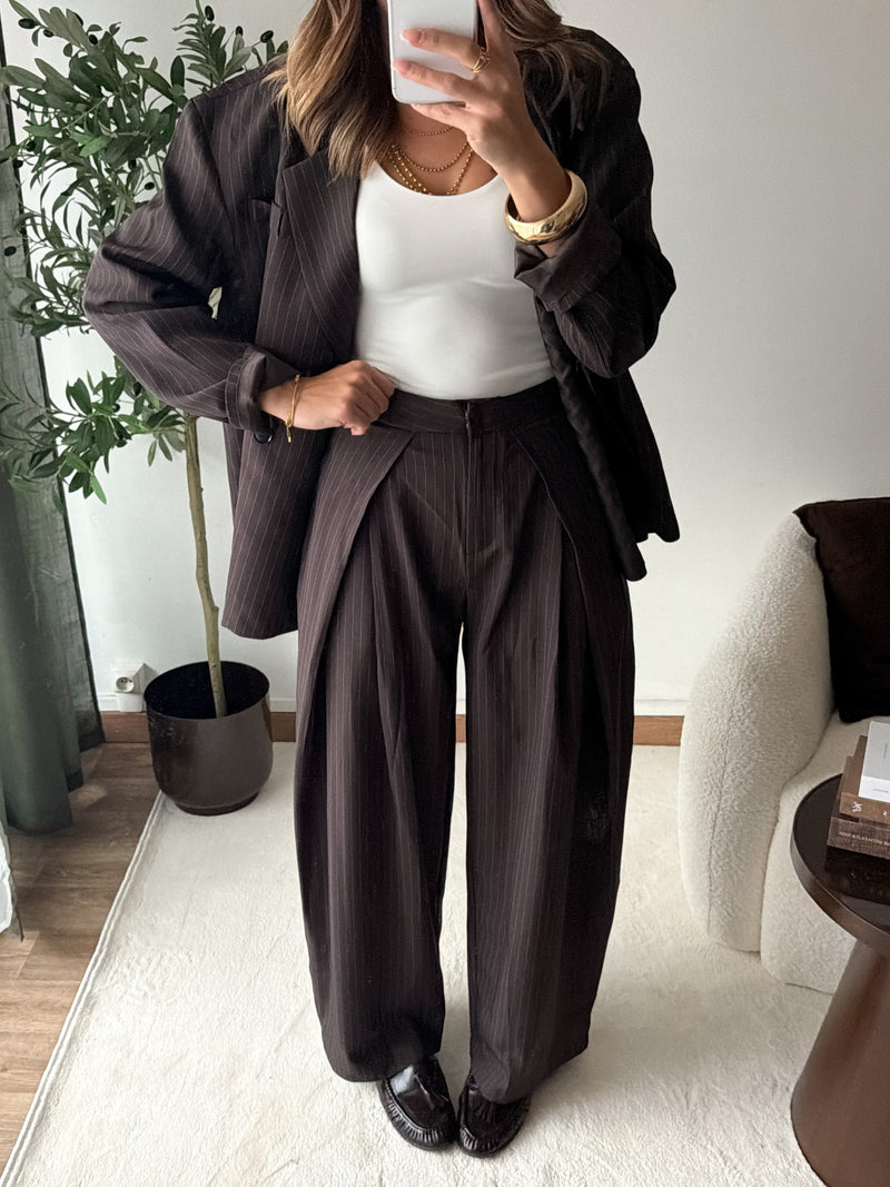 Pantalon Zoé choco