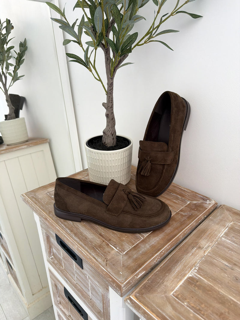 Mocassins kaki