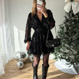 PRÉCOMMANDE Robe Donia noire ( expédition à partir du 6 décembre )