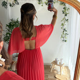 Robe Cléa corail