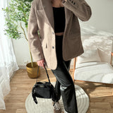 Blazer épais bouclette