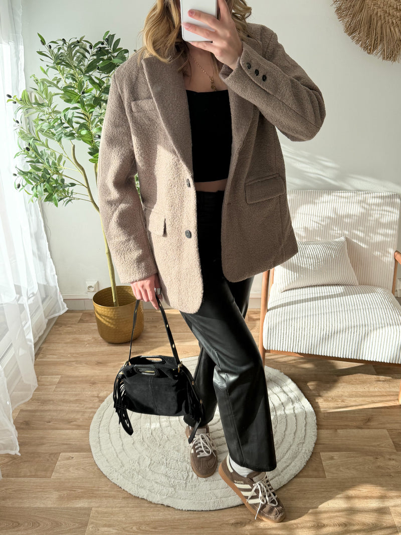 Blazer épais bouclette