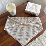 Foulard beige pois