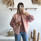 PRÉCOMMANDE Gilet lilas rose poudré 🇮🇹