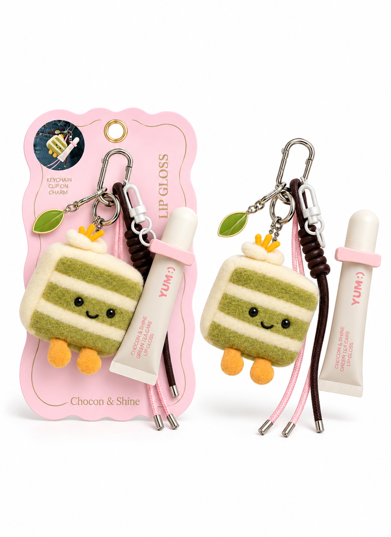 Porte clé pistache & gloss