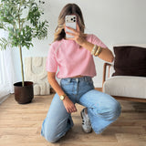 Pull strass rose