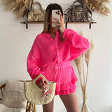 Chemise Aline rose