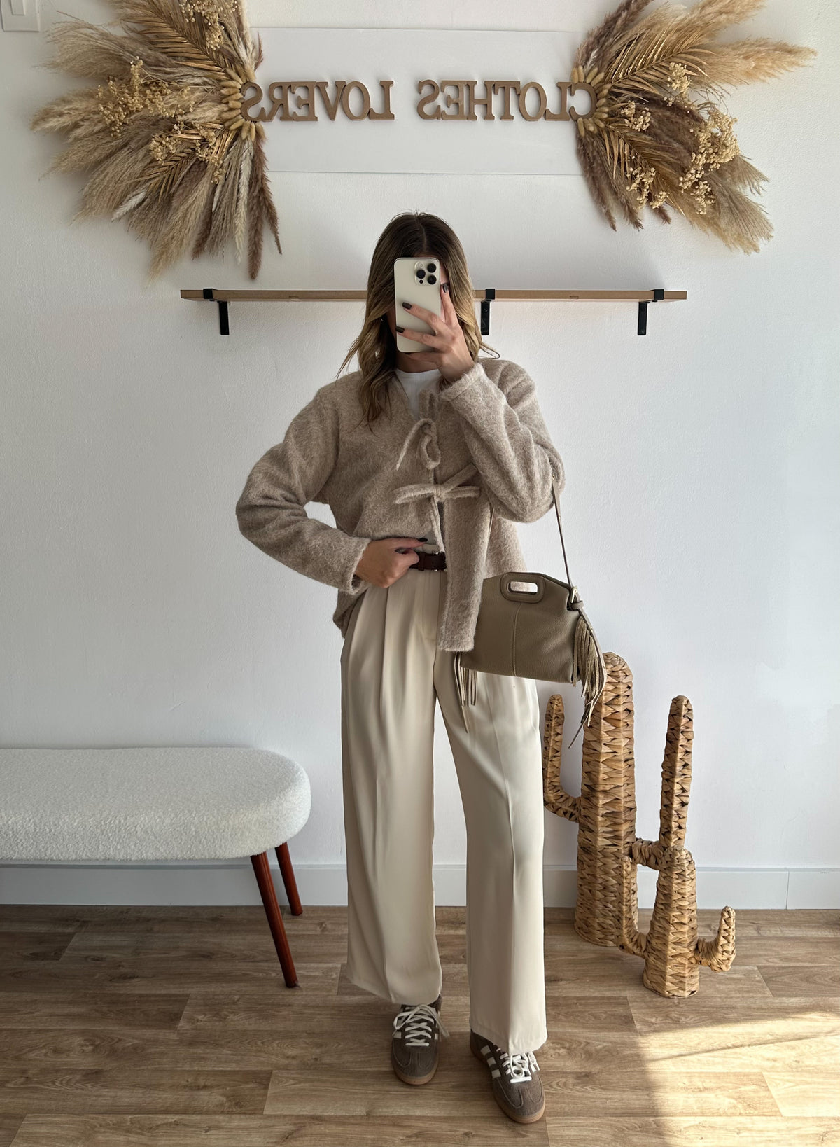Veste noeuds beige 🇮🇹