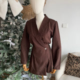 Combishort brillante chocolat