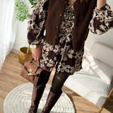 Veste teddy chocolat