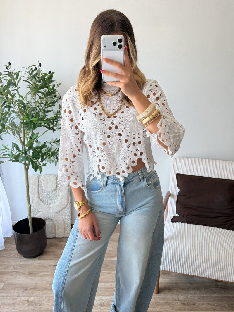 Blouse dentelle