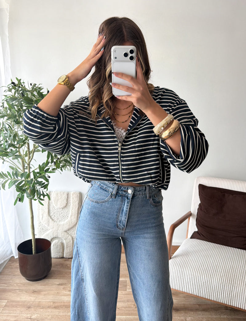 Gilet rive gauche bleu marine