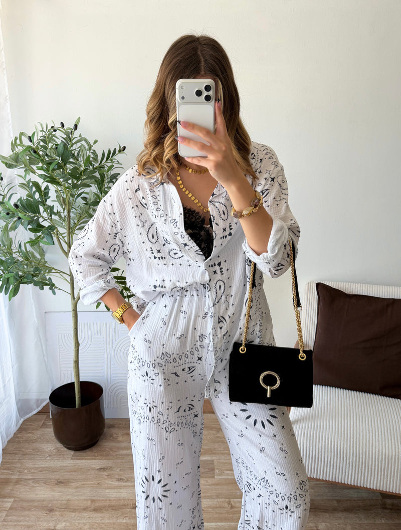 Ensemble Bandana blanc