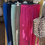 Pantalons gaz de coton