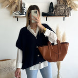 Gilet Fanny bleu marine 🇮🇹