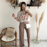 Pantalon Fabienne rose