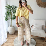 Pantalon Malyna jaune