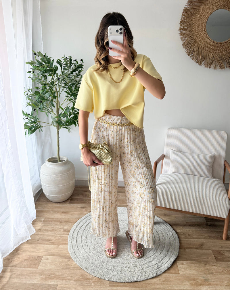 Pantalon Malyna jaune