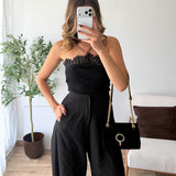 Top Bianca noir