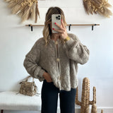 Gilet Sun manches longues taupe 🇮🇹