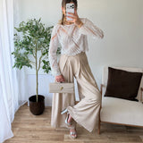 Pantalon scratch beige