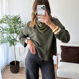 T-shirt dos nu Levana kaki