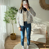 Veste matelassée floral