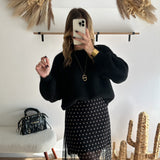 Pull Cecilia noir 🇮🇹