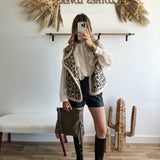 Veste sans manches leopardo