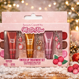 Ensemble de soins teintés pour les lèvres.