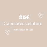 Cape avec ceinture