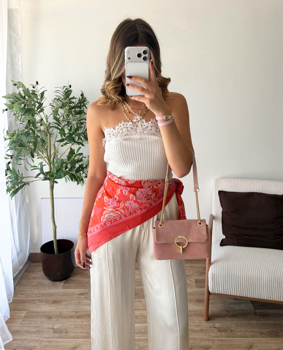 Top Bianca blanc