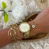 Bracelet œil doré