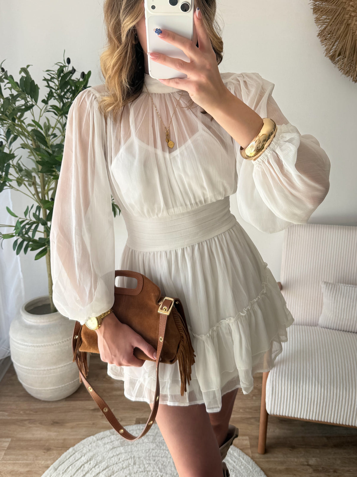 Robe Agathe blanche