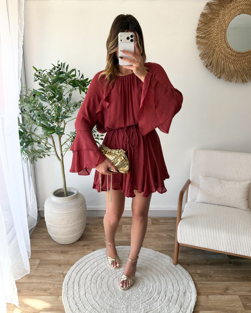 Robe Malia bordeaux
