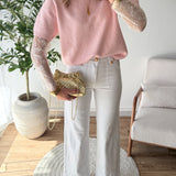 Jean wide leg blanc