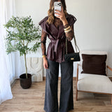 Jean gris palazzo extra long