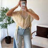 Blouse Lolia beige/jaune