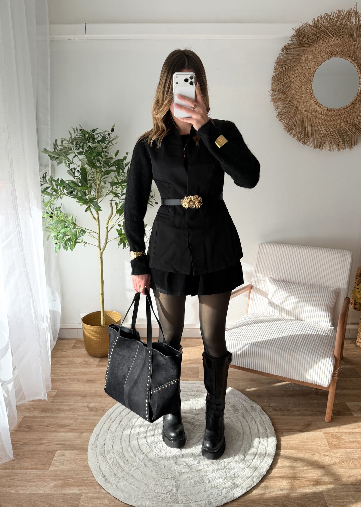 Veste avec ceinture