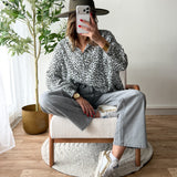 Chemise léopard kaki