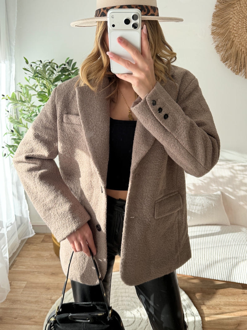 Blazer épais bouclette